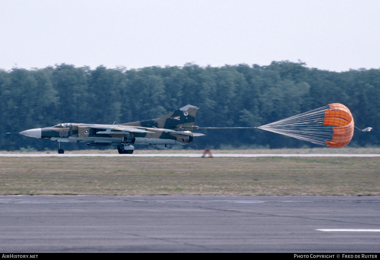 Aircraft Photo of 08 | Mikoyan-Gurevich MiG-23MF | Hungary - Air Force | AirHistory.net #847978