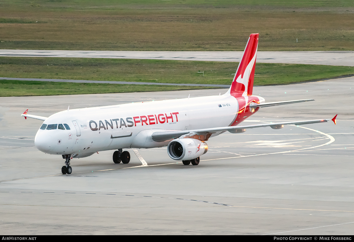 Aircraft Photo of VH-XF4 | Airbus A321-231/P2F | Qantas Freight | AirHistory.net #847988