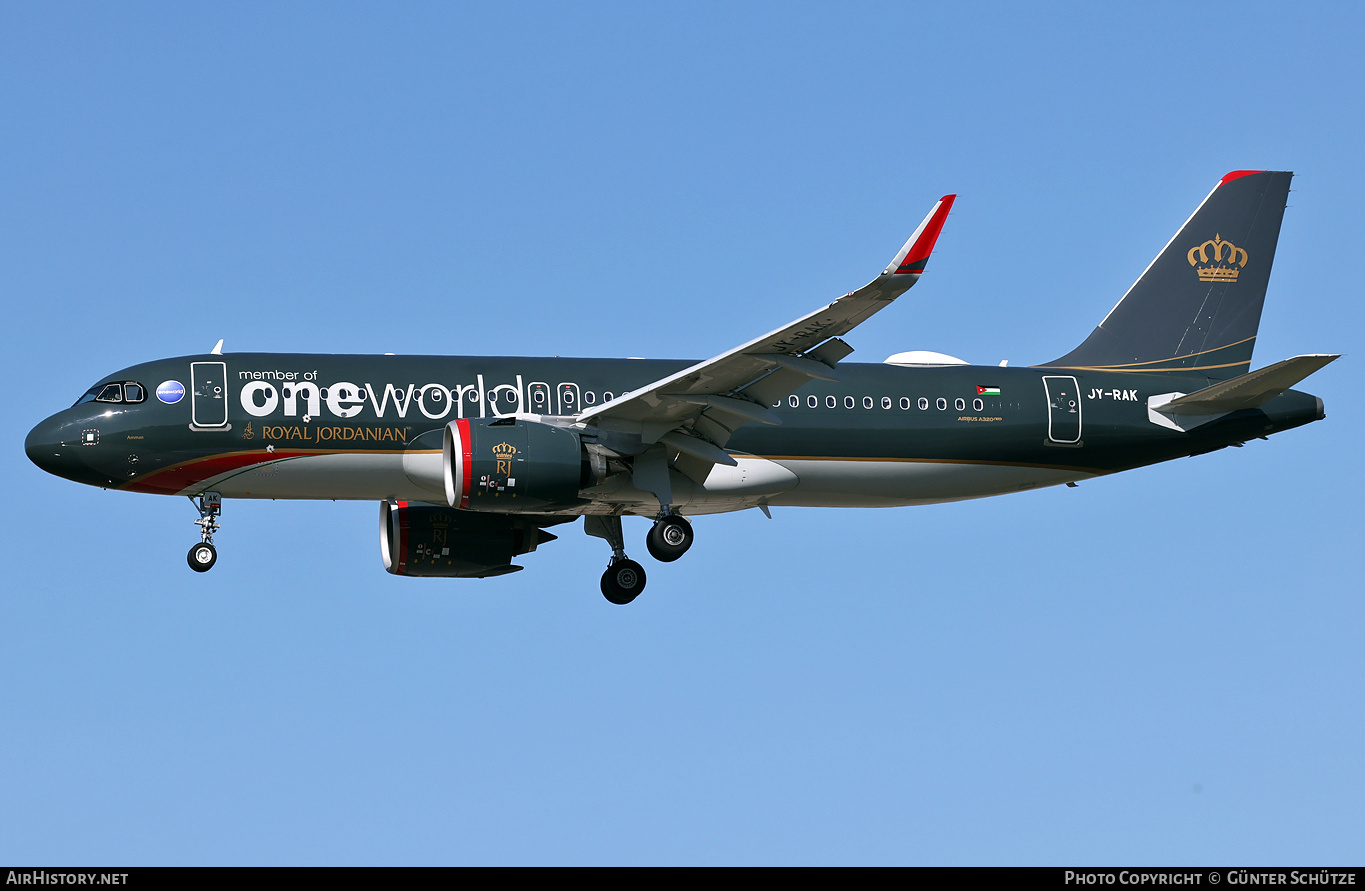 Aircraft Photo of JY-RAK | Airbus A320-271N | Royal Jordanian Airlines | AirHistory.net #847991