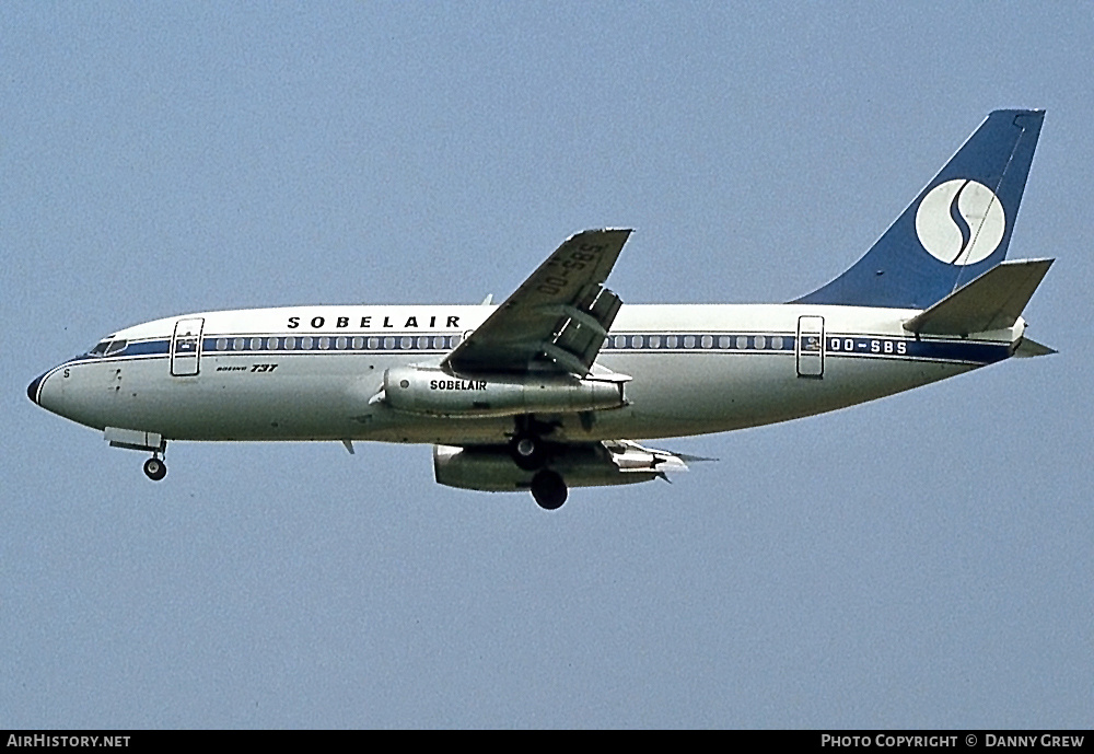 Aircraft Photo of OO-SBS | Boeing 737-229/Adv | Sobelair | AirHistory.net #848005