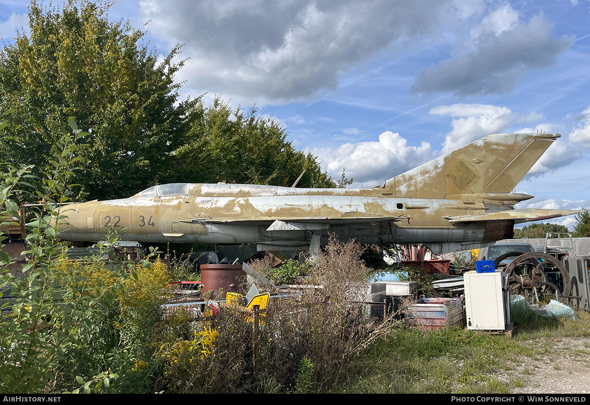 Aircraft Photo of 2234 | Mikoyan-Gurevich MiG-21SPS | Germany - Air Force | AirHistory.net #848042