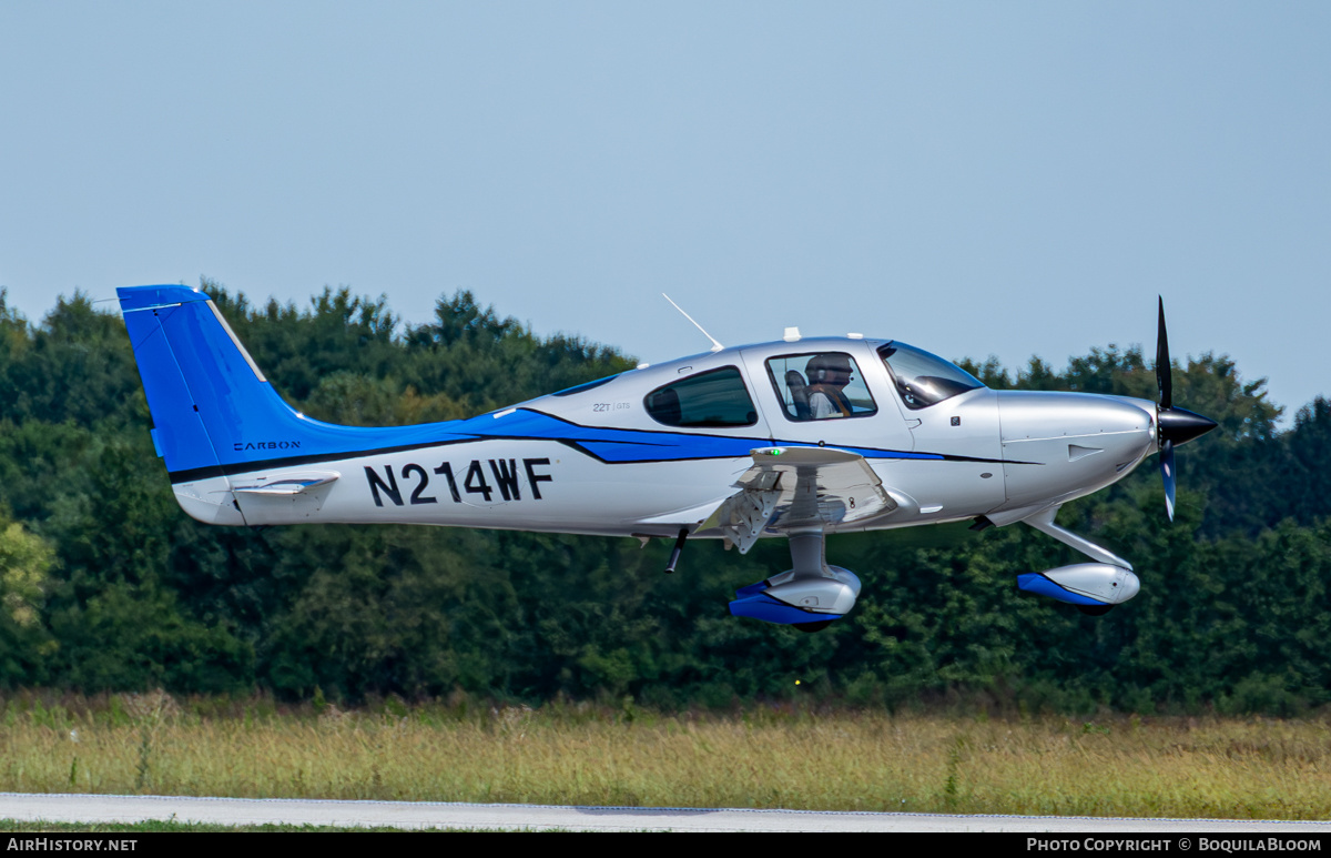 Aircraft Photo of N214WF | Cirrus SR-22T G5-GTS Carbon | AirHistory.net #848048