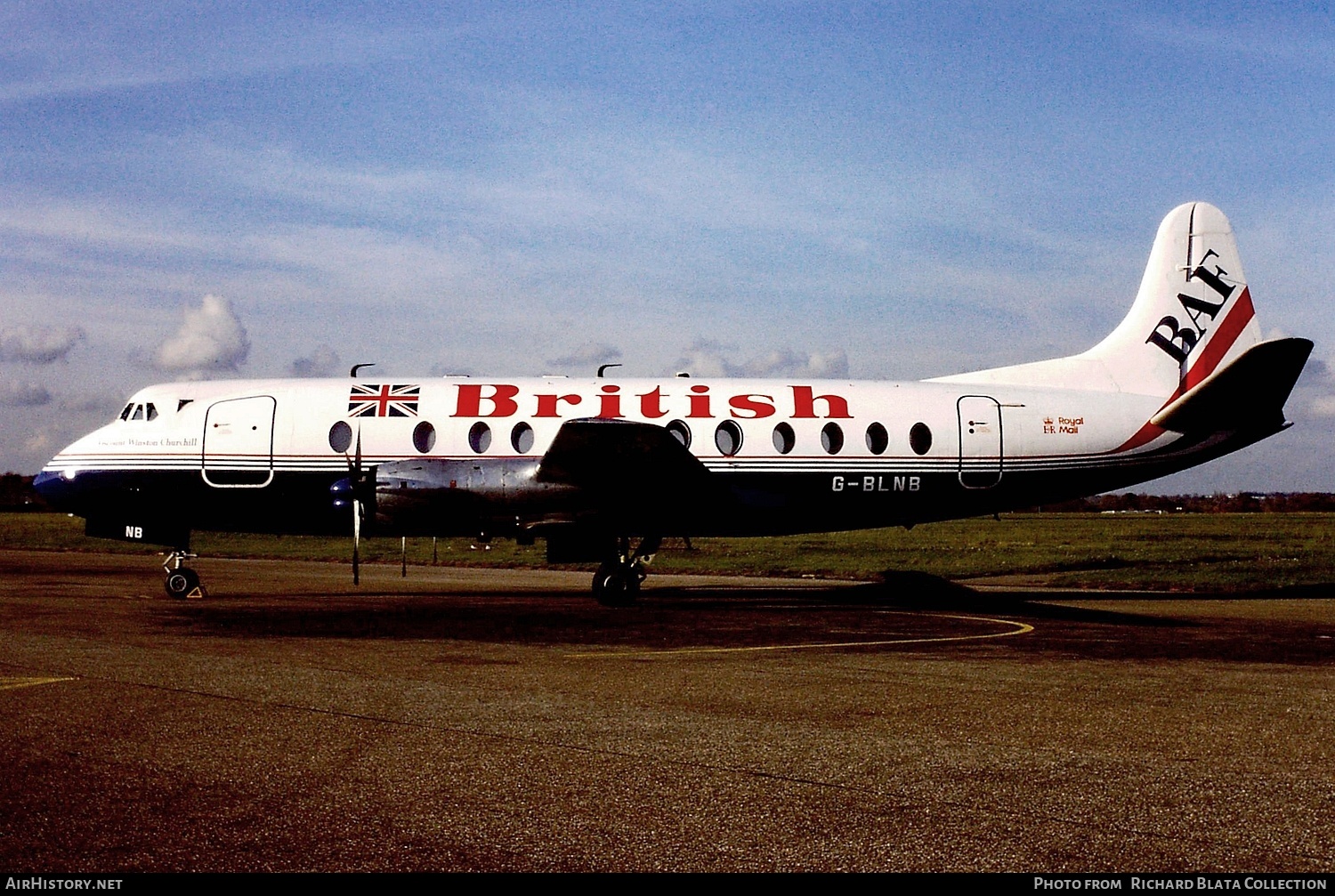 Aircraft Photo of G-BLNB | Vickers 802 Viscount | British Air Ferries - BAF | AirHistory.net #848117