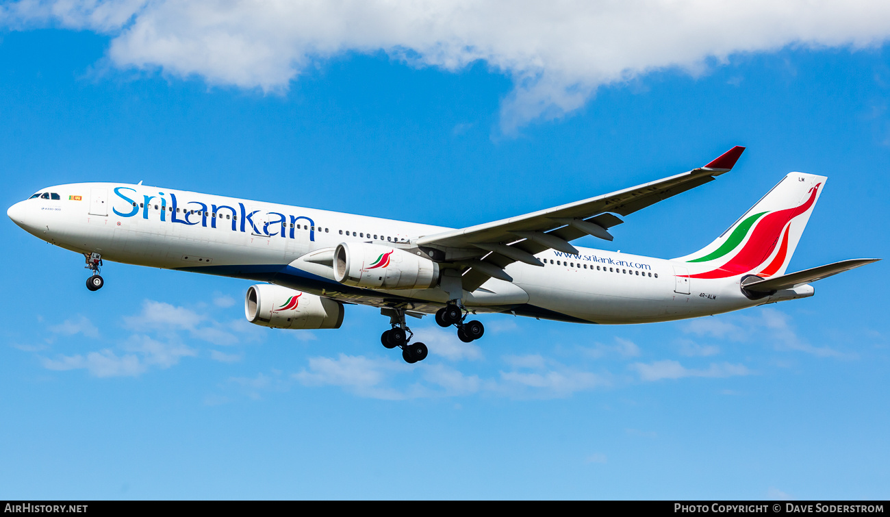 Aircraft Photo of 4R-ALM | Airbus A330-343E | SriLankan Airlines | AirHistory.net #848167