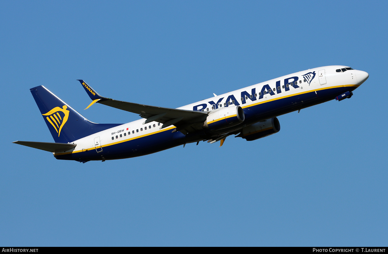 Aircraft Photo of 9H-QBW | Boeing 737-8AS | Ryanair | AirHistory.net #848184
