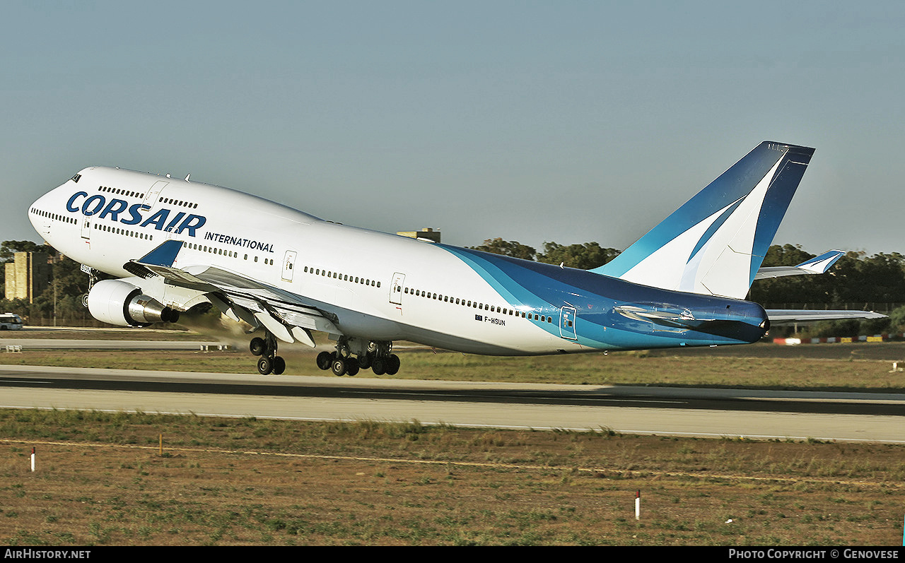 Aircraft Photo of F-HSUN | Boeing 747-422 | Corsair International | AirHistory.net #848233