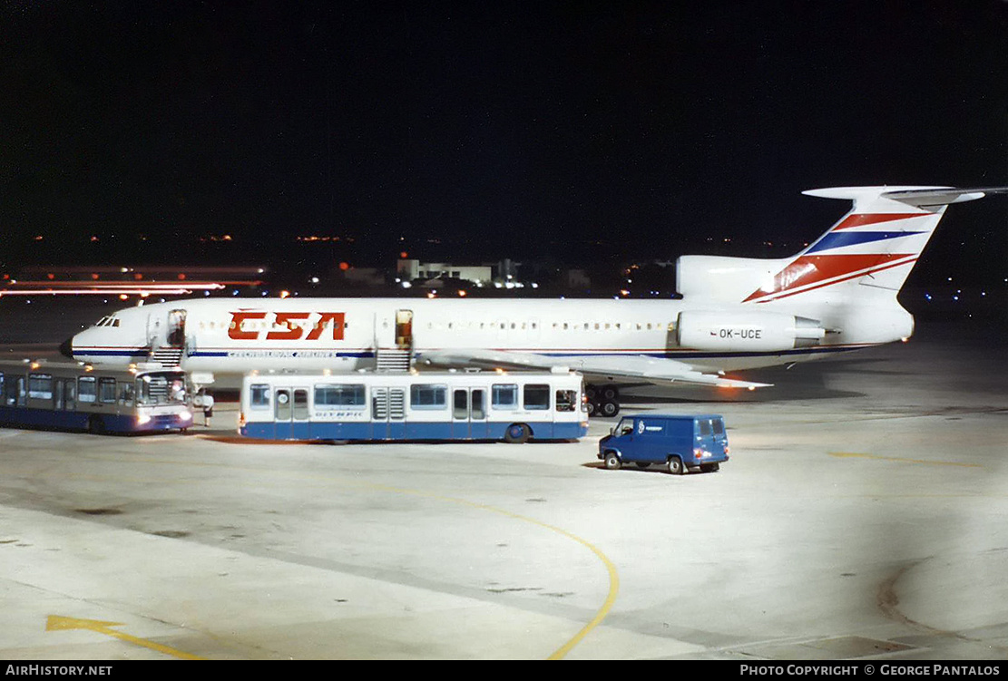 Aircraft Photo of OK-UCE | Tupolev Tu-154M | ČSA - Československé Aerolinie - Czechoslovak Airlines | AirHistory.net #848244