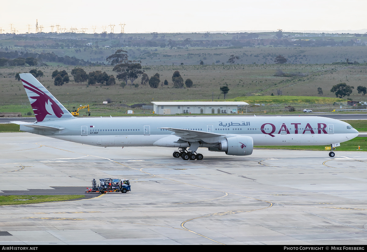 Aircraft Photo of A7-BEF | Boeing 777-3DZ/ER | Qatar Airways | AirHistory.net #848249