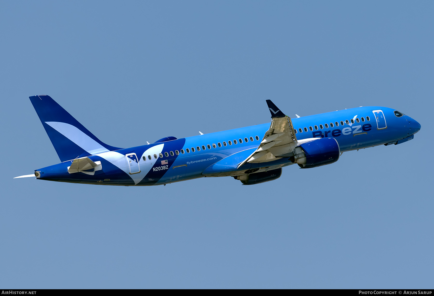 Aircraft Photo of N203BZ | Airbus A220-300 (BD-500-1A11) | Breeze Airways | AirHistory.net #848253
