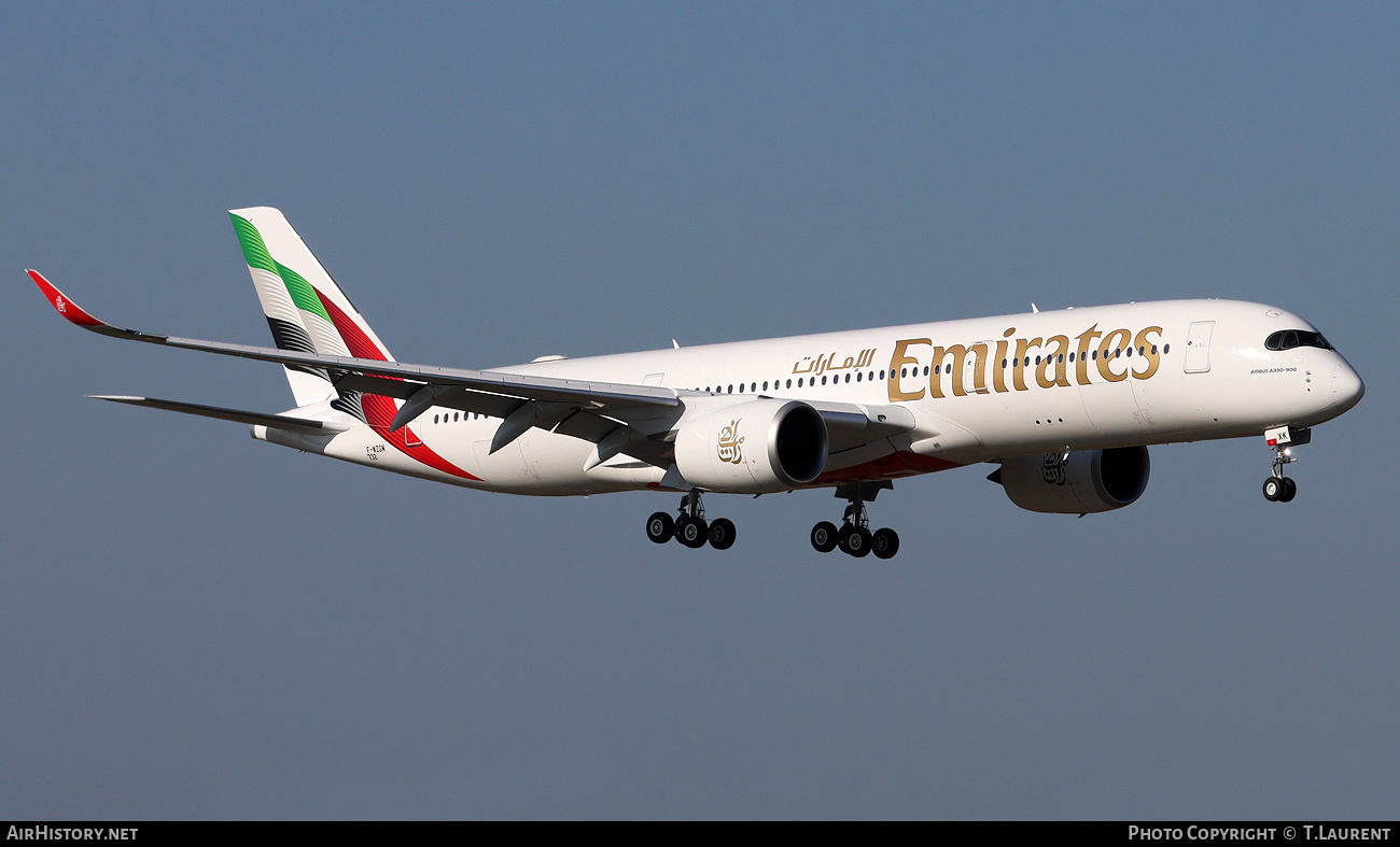 Aircraft Photo of F-WZGM / A6-EXK | Airbus A350-941 | Emirates | AirHistory.net #848262