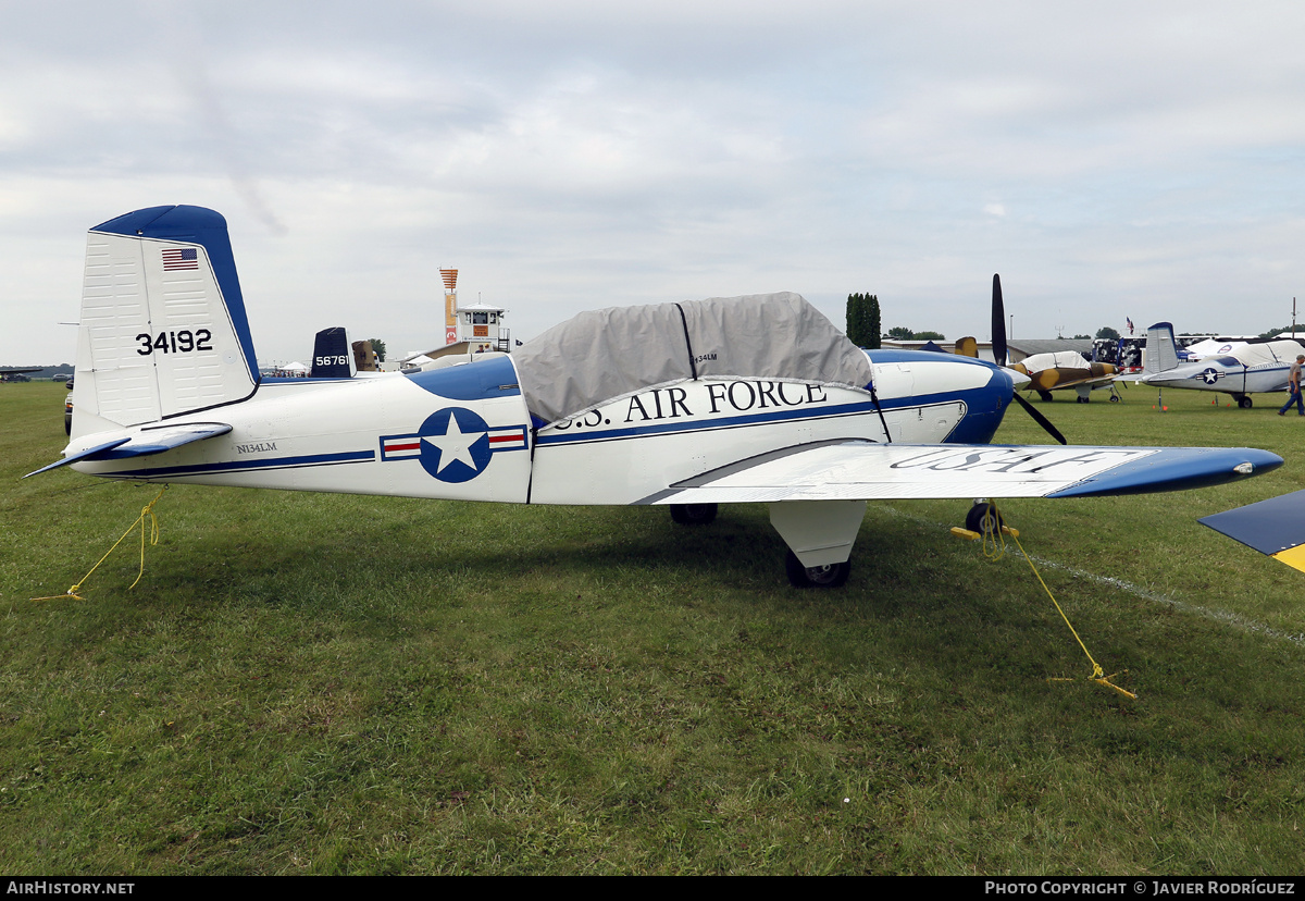 Aircraft Photo of N134LM / 34192 | Beech T-34A Mentor | USA - Air Force | AirHistory.net #848383