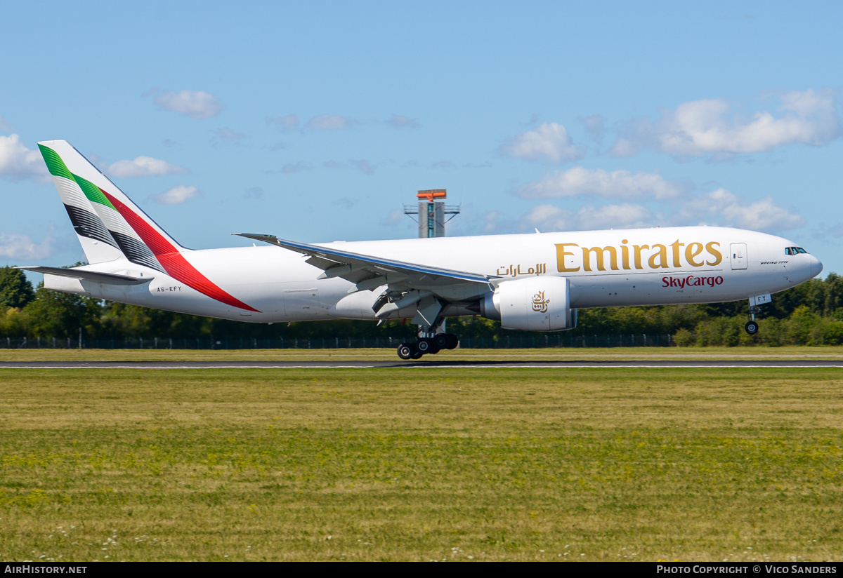 Aircraft Photo of A6-EFY | Boeing 777-F | Emirates SkyCargo | AirHistory.net #848393