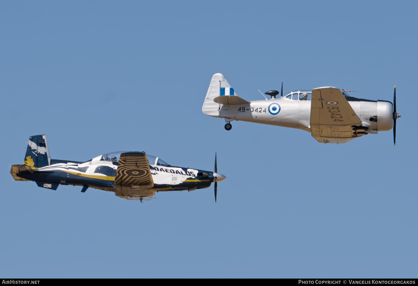 Aircraft Photo of 49-3424 | North American T-6G Texan | Greece - Air Force | AirHistory.net #848470