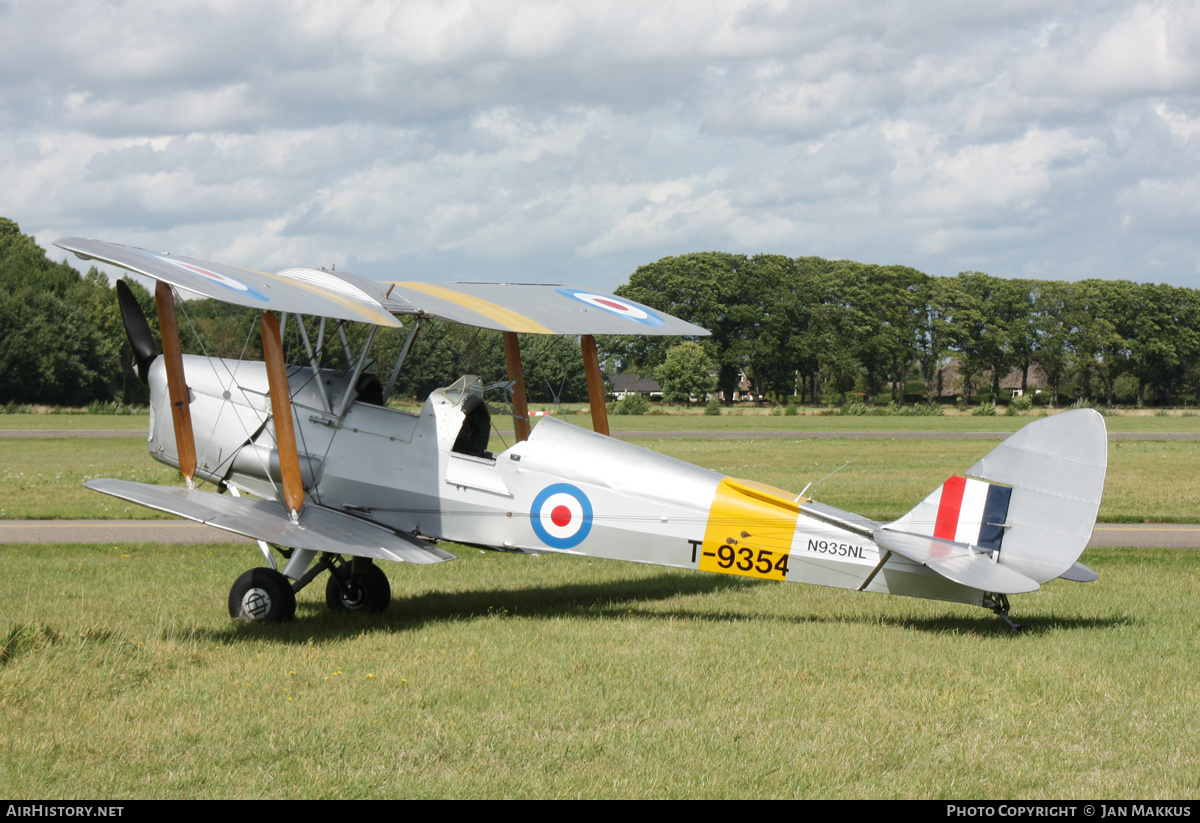 Aircraft Photo of N935NL / T-9354 | De Havilland D.H. 82A Tiger Moth II | UK - Air Force | AirHistory.net #848507