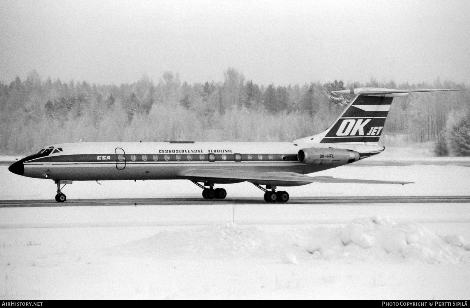 Aircraft Photo of OK-HFL | Tupolev Tu-134A | ČSA - Československé Aerolinie - Czechoslovak Airlines | AirHistory.net #848518
