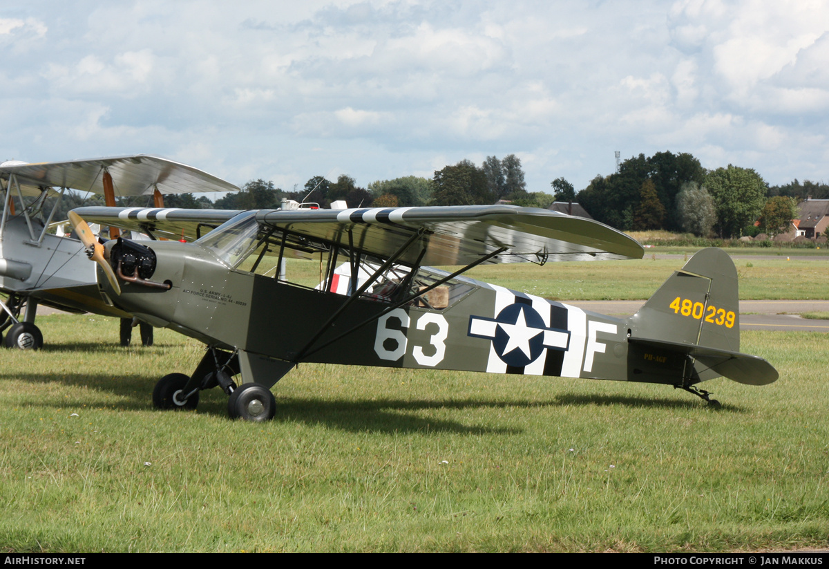 Aircraft Photo of PH-AGF / 480239 | Piper L-4J Grasshopper | USA - Air Force | AirHistory.net #848522