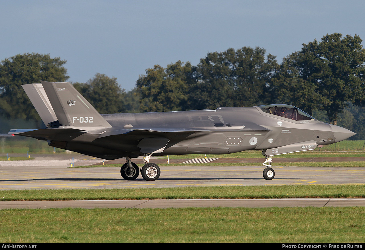 Aircraft Photo of F-032 | Lockheed Martin F-35A Lightning II | Netherlands - Air Force | AirHistory.net #848545