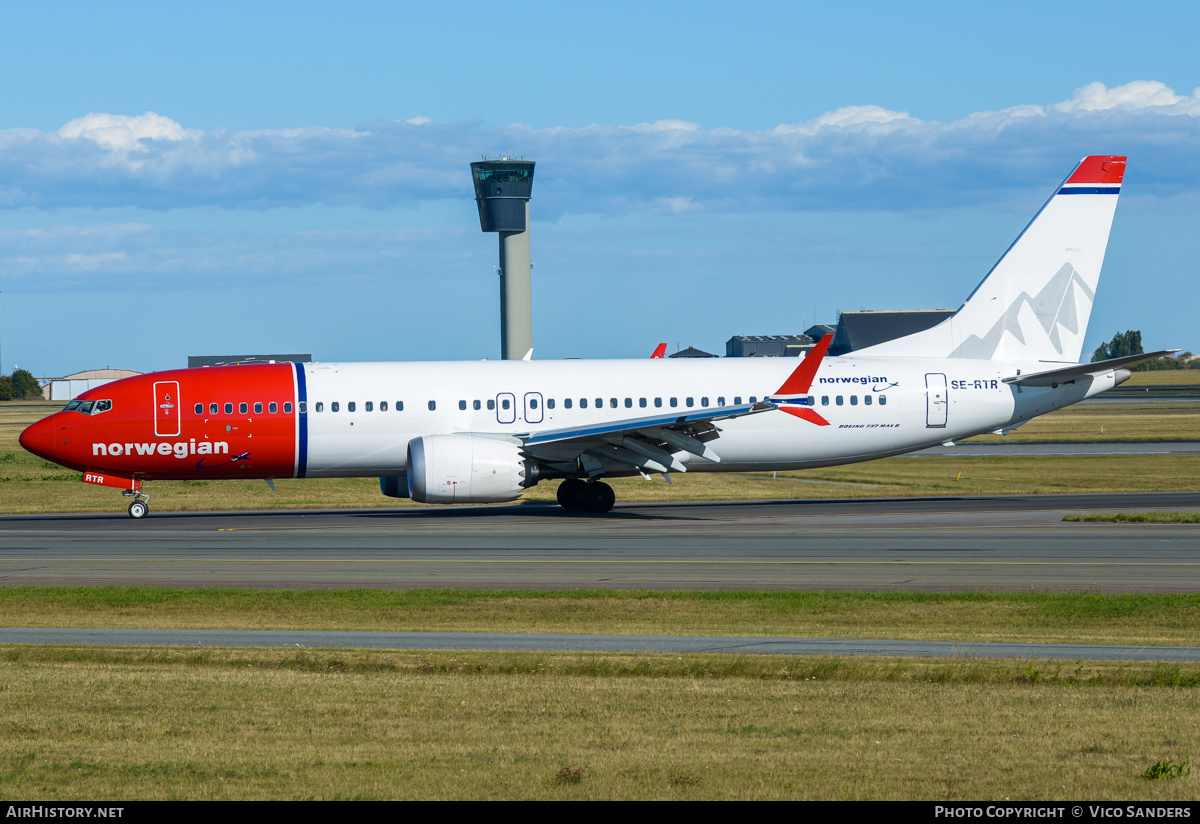 Aircraft Photo of SE-RTR | Boeing 737-8 Max 8 | Norwegian | AirHistory.net #848561