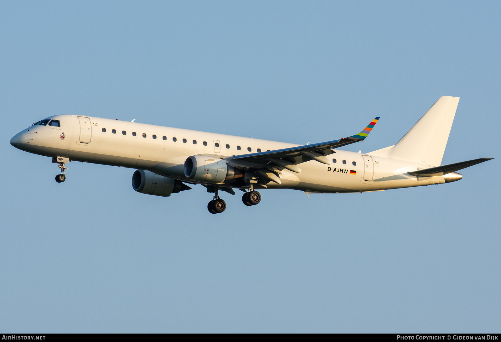 Aircraft Photo of D-AJHW | Embraer 190LR (ERJ-190-100LR) | German Airways | AirHistory.net #848567