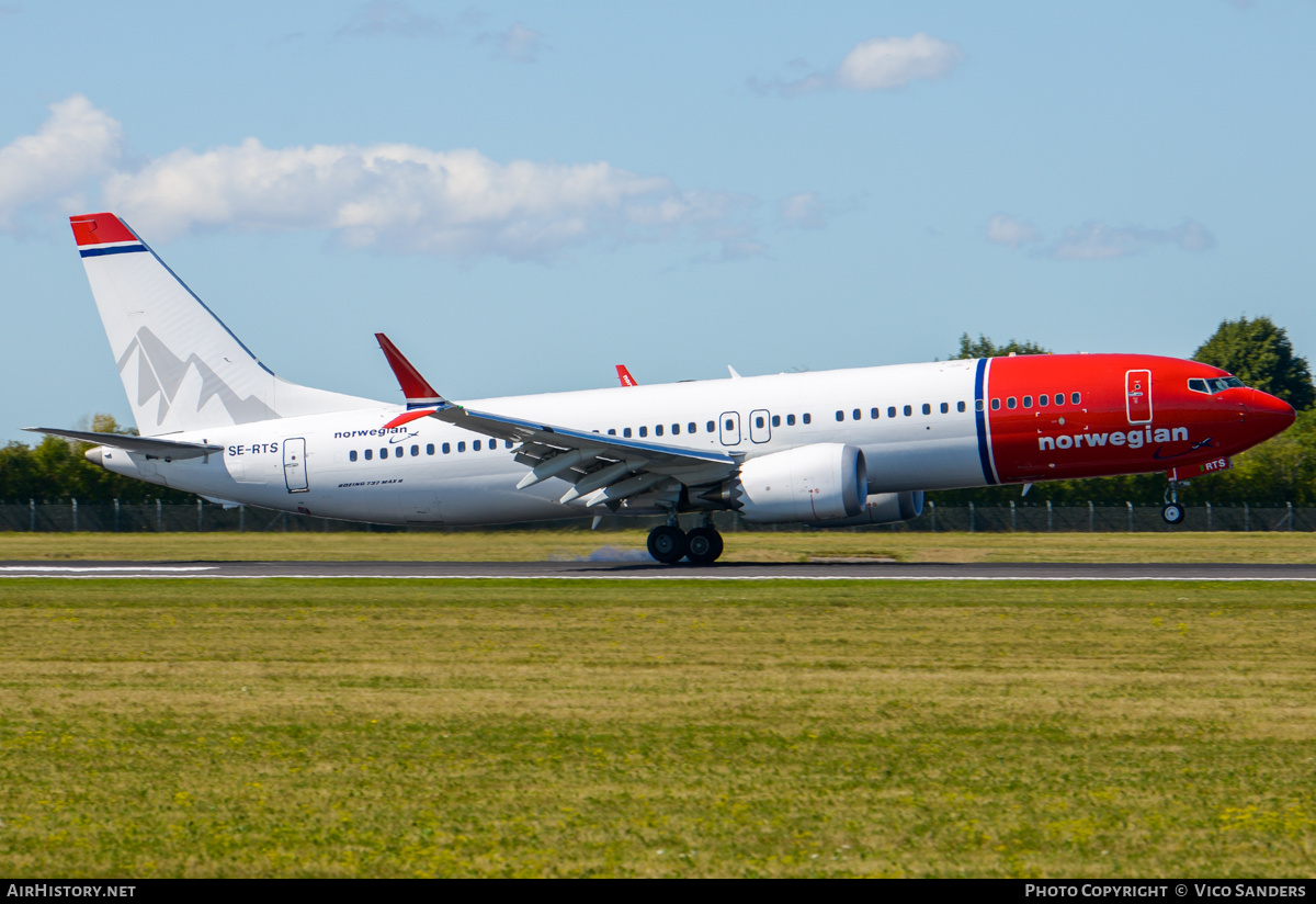 Aircraft Photo of SE-RTS | Boeing 737-8 Max 8 | Norwegian | AirHistory.net #848595