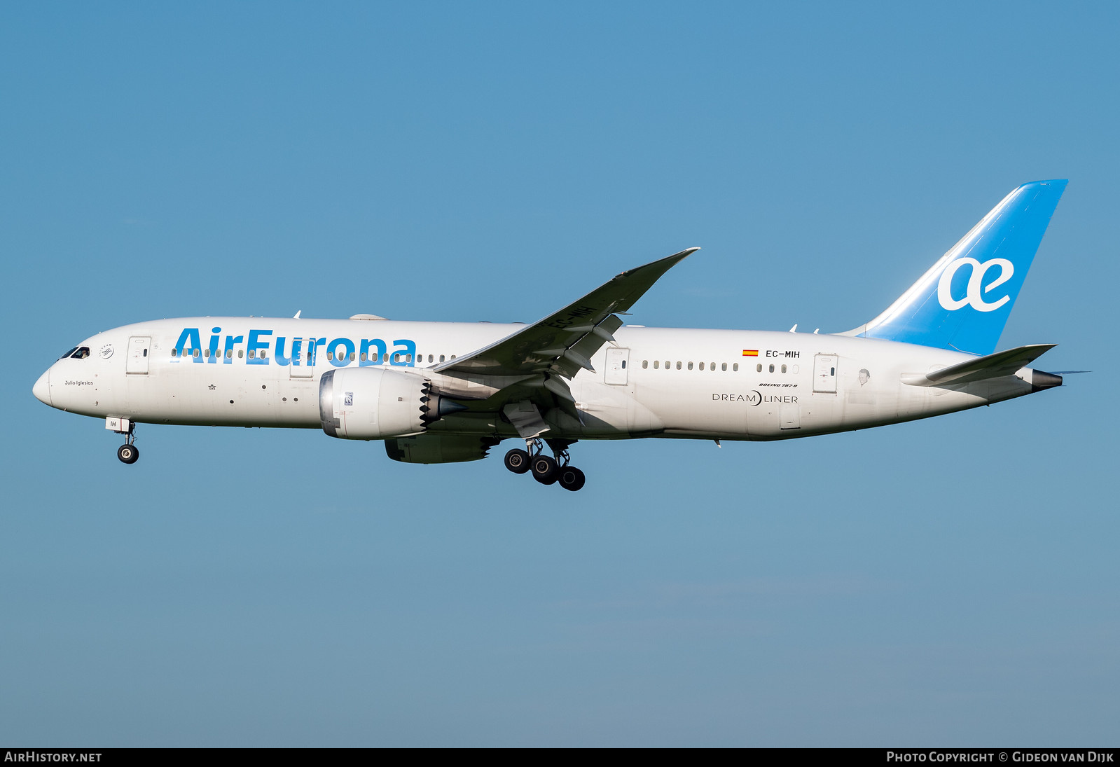 Aircraft Photo of EC-MIH | Boeing 787-8 Dreamliner | Air Europa | AirHistory.net #848647