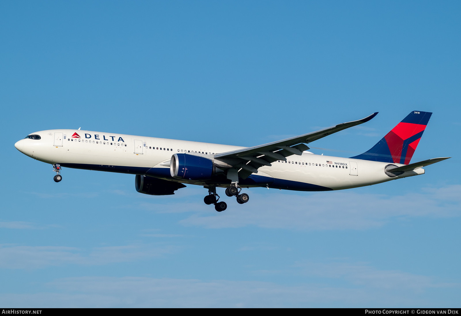 Aircraft Photo of N418DX | Airbus A330-941N | Delta Air Lines | AirHistory.net #848679