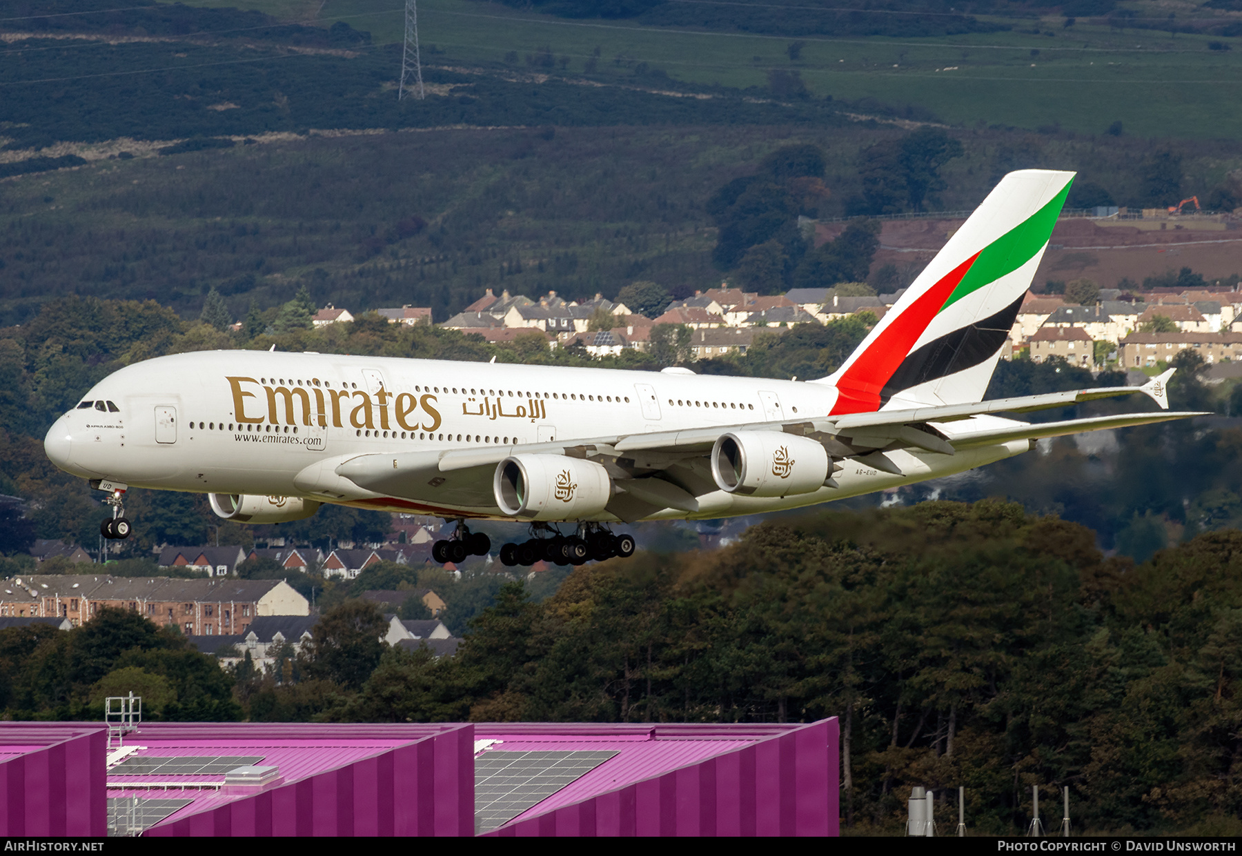Aircraft Photo of A6-EUD | Airbus A380-861 | Emirates | AirHistory.net #848807