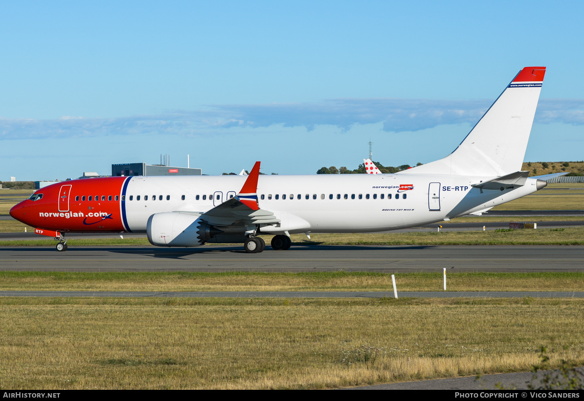 Aircraft Photo of SE-RTP | Boeing 737-8 Max 8 | Norwegian | AirHistory.net #848836