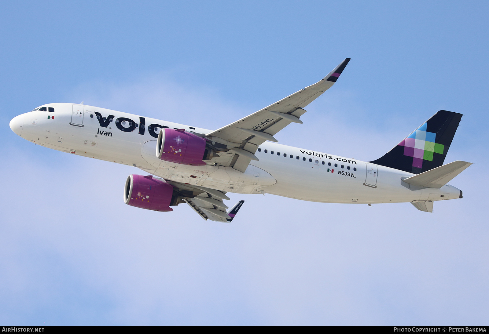 Aircraft Photo of N539VL | Airbus A320-271N | Volaris | AirHistory.net #848840