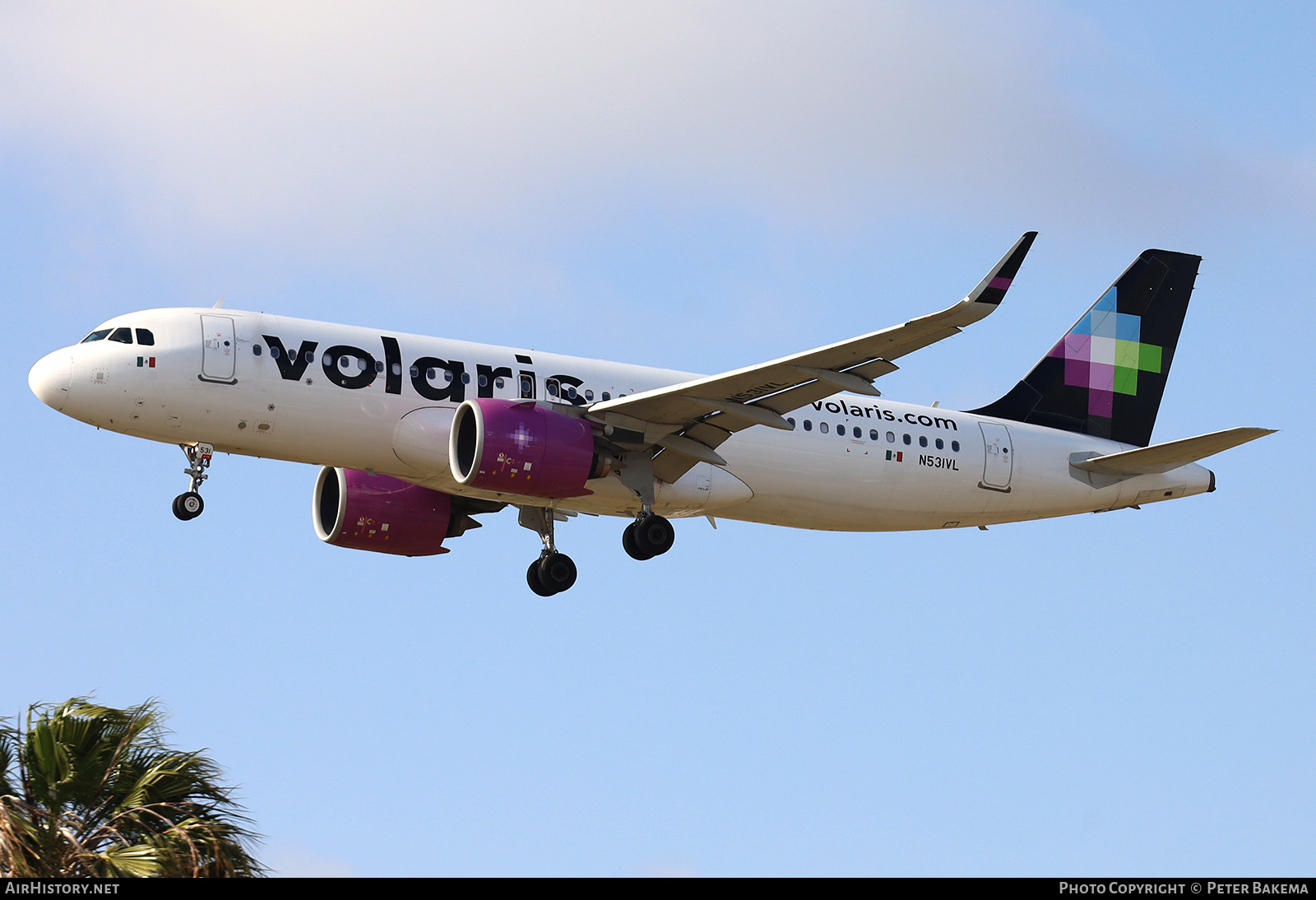 Aircraft Photo of N531VL | Airbus A320-271N | Volaris | AirHistory.net #848844
