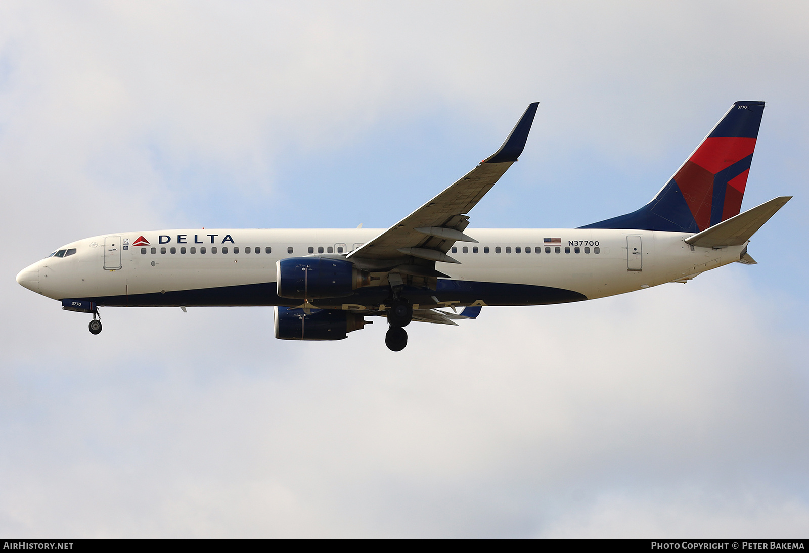 Aircraft Photo of N37700 | Boeing 737-832 | Delta Air Lines | AirHistory.net #848850