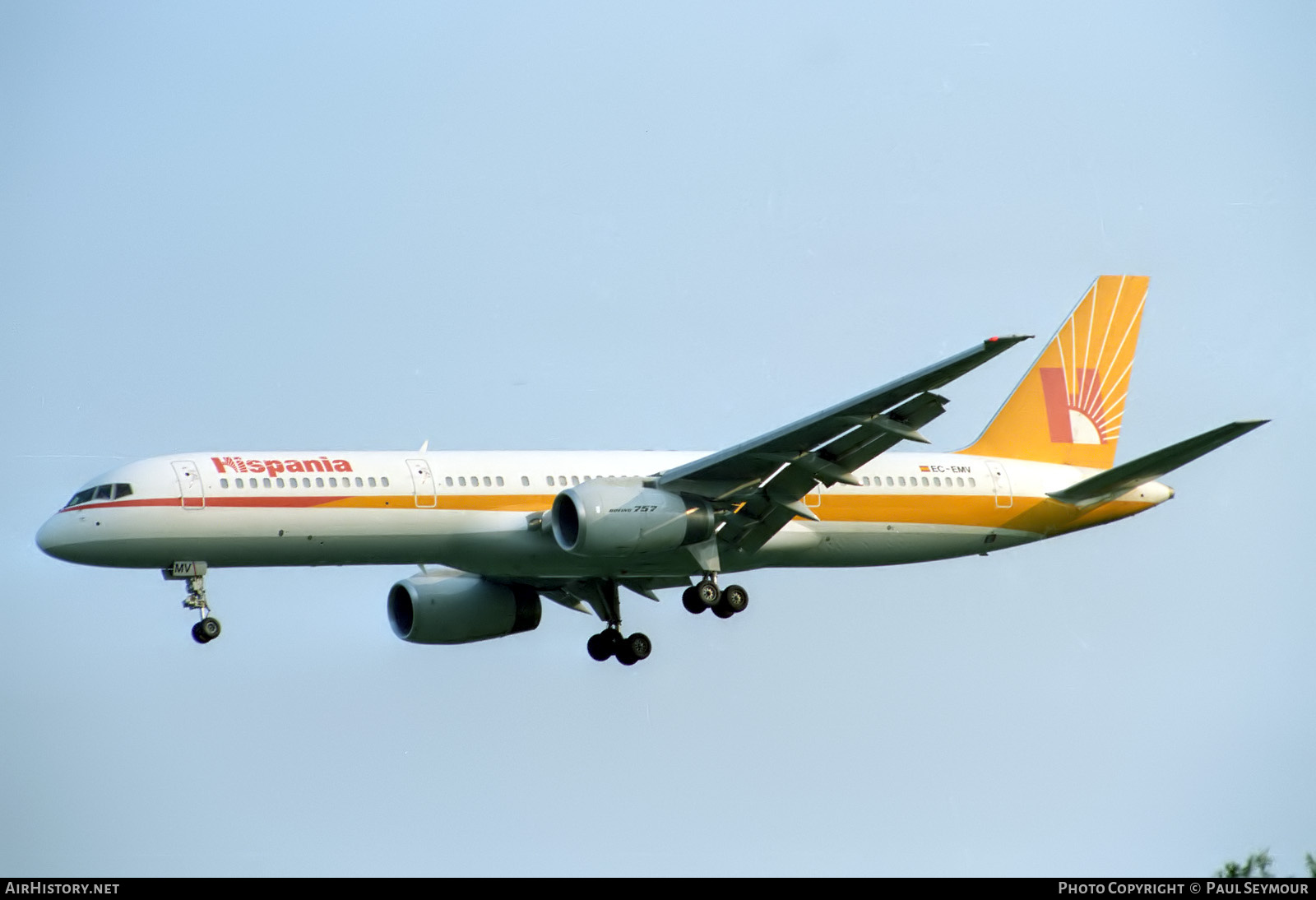 Aircraft Photo of EC-EMV | Boeing 757-23A | Hispania Líneas Aéreas | AirHistory.net #848871