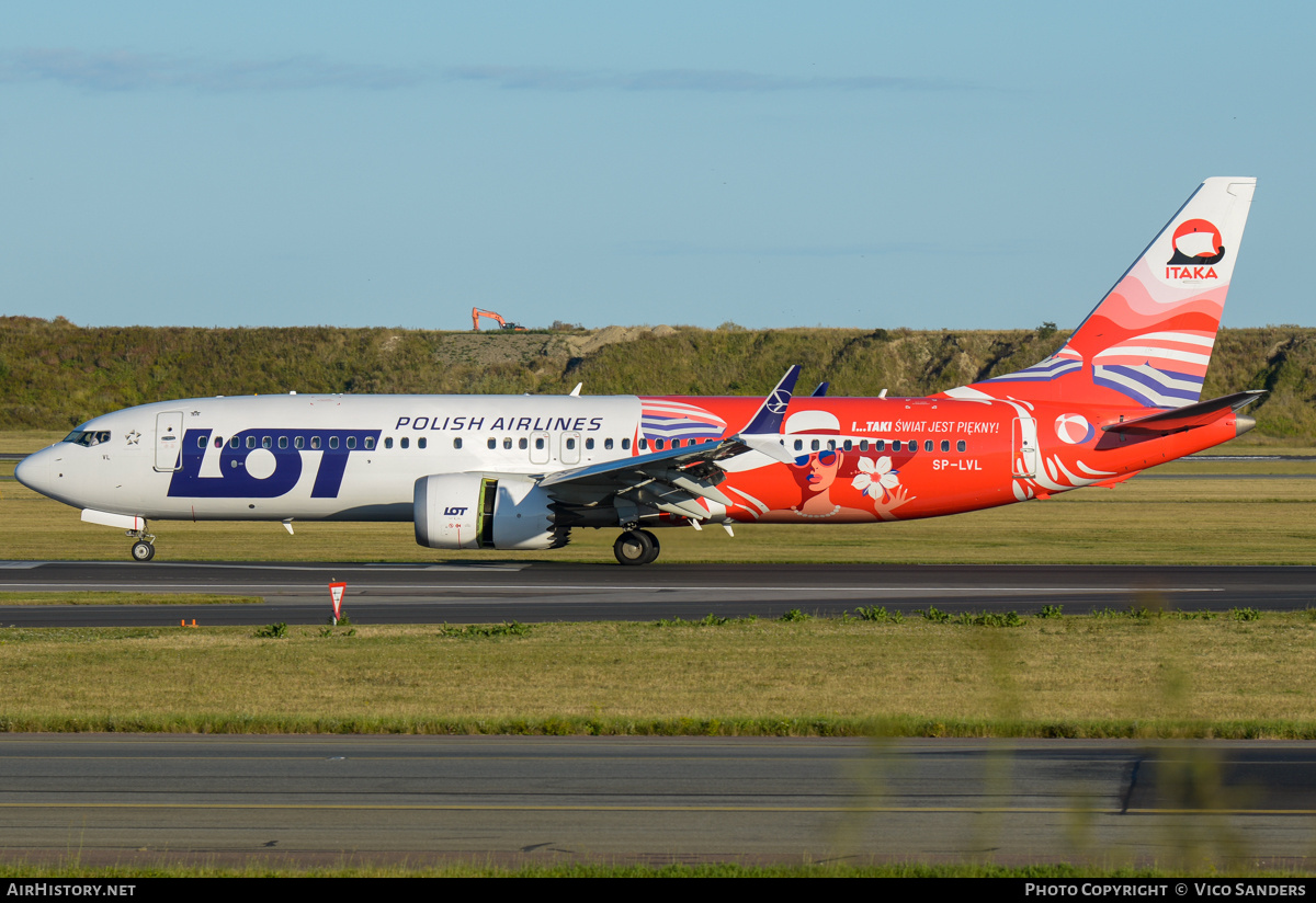 Aircraft Photo of SP-LVL | Boeing 737-8 Max 8 | LOT Polish Airlines - Polskie Linie Lotnicze | AirHistory.net #848987