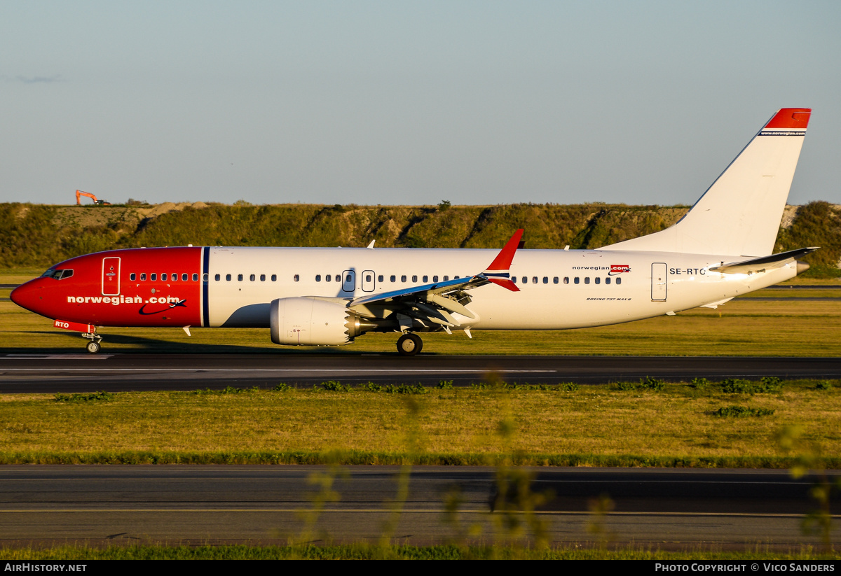 Aircraft Photo of SE-RTO | Boeing 737-8 Max 8 | Norwegian | AirHistory.net #849007