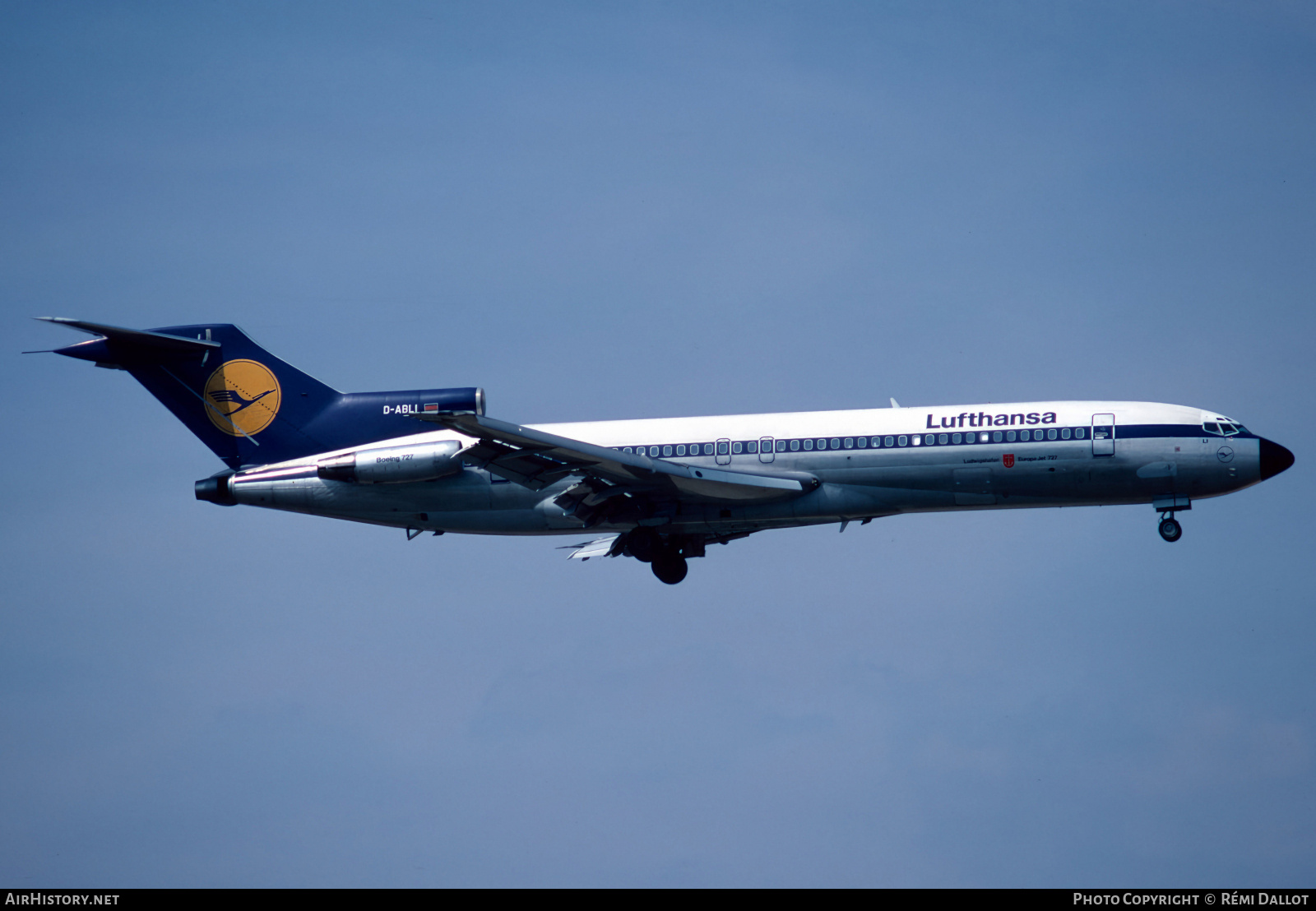 Aircraft Photo of D-ABLI | Boeing 727-230/Adv | Lufthansa | AirHistory.net #849550