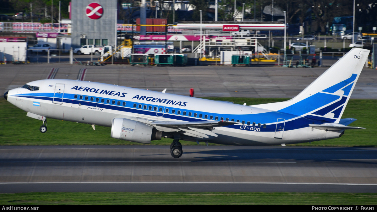 Aircraft Photo of LV-GOO | Boeing 737-7BD | Aerolíneas Argentinas | AirHistory.net #849603