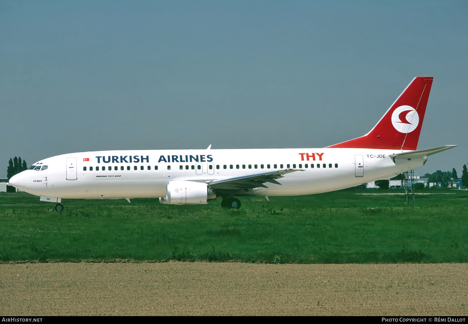 Aircraft Photo of TC-JDE | Boeing 737-4Y0 | THY Türk Hava Yolları - Turkish Airlines | AirHistory.net #849685