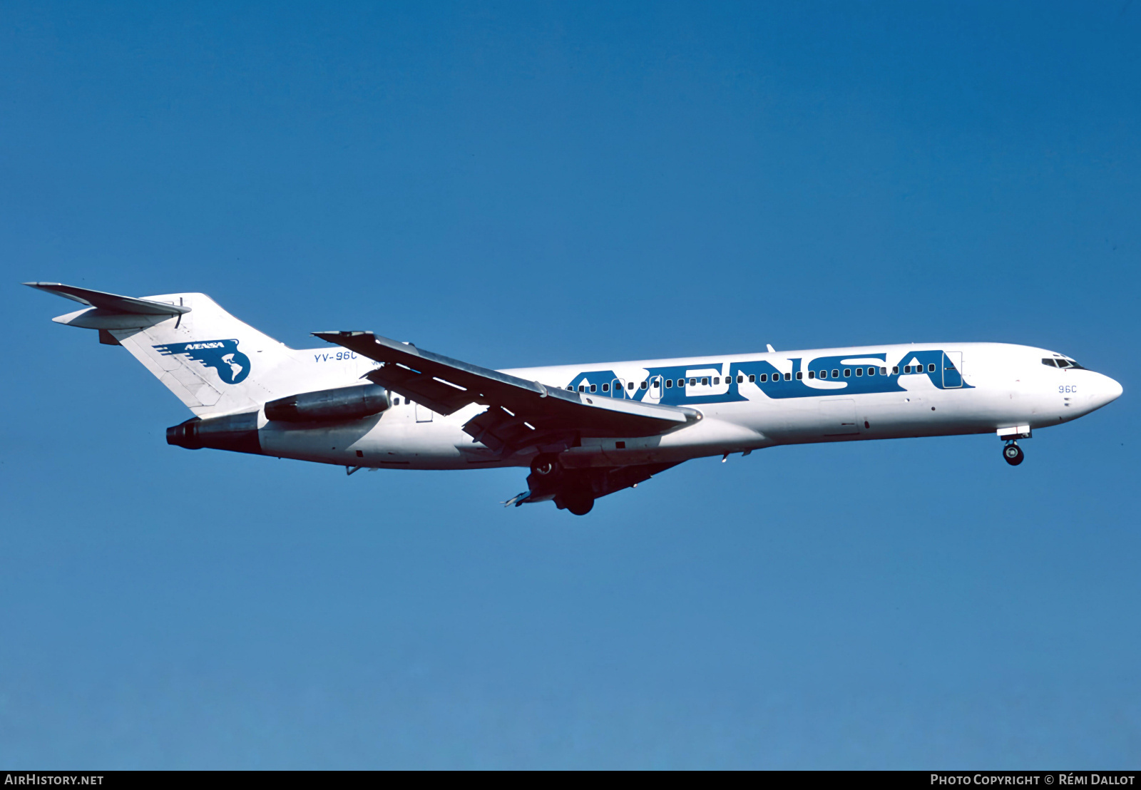Aircraft Photo of YV-96C | Boeing 727-281/Adv | Avensa - Aerovías Venezolanas | AirHistory.net #849772