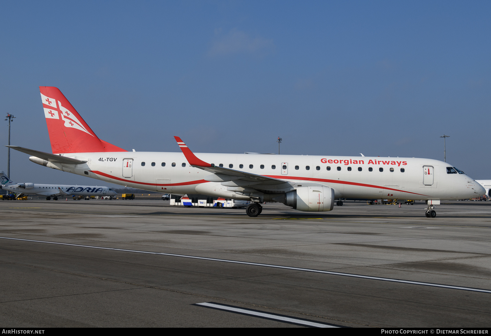 Aircraft Photo of 4L-TGV | Embraer 190AR (ERJ-190-100IGW) | Airzena - Georgian Airways | AirHistory.net #849847