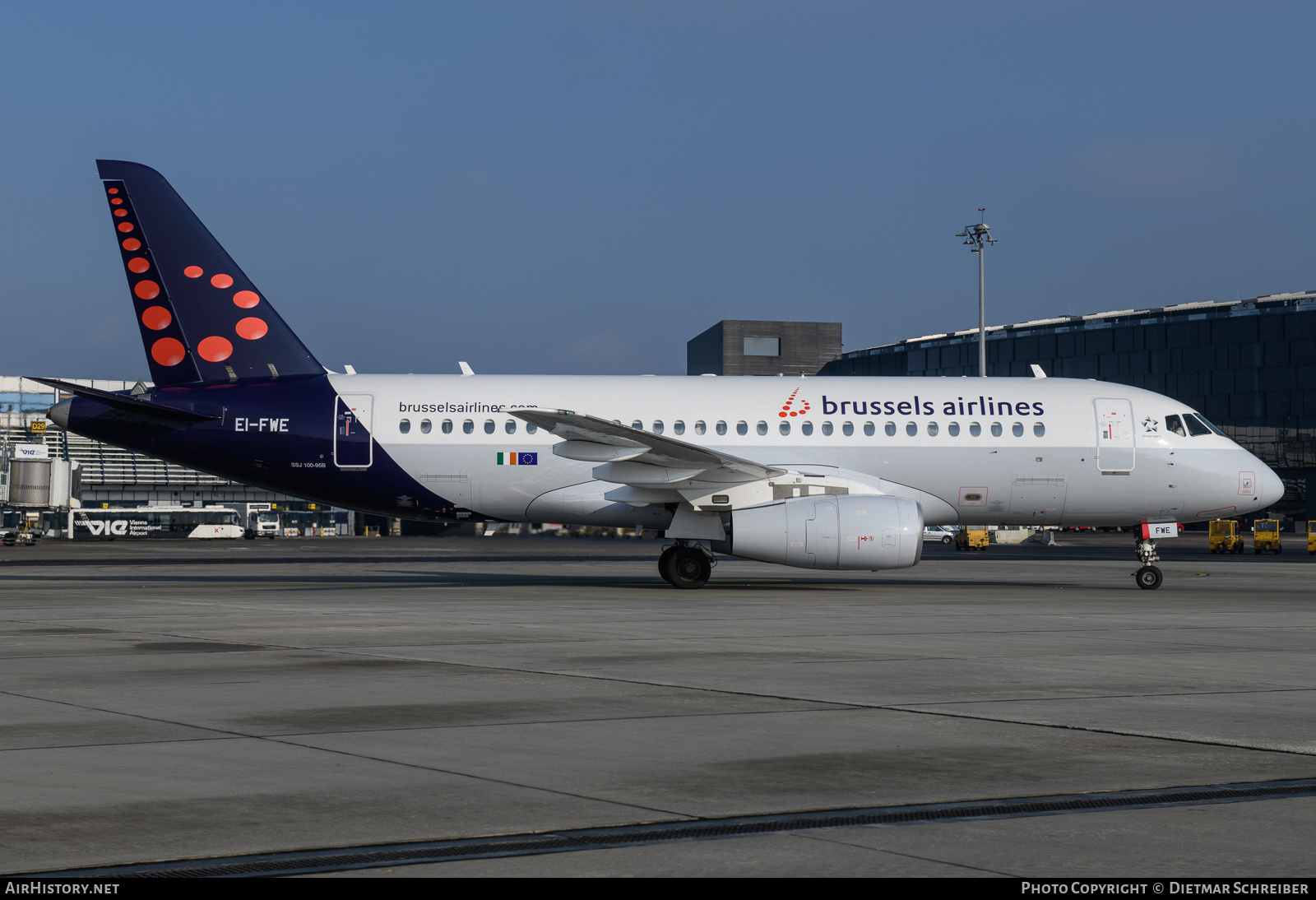 Aircraft Photo of EI-FWE | Sukhoi SSJ-100-95B Superjet 100 (RRJ-95B) | Brussels Airlines | AirHistory.net #849869