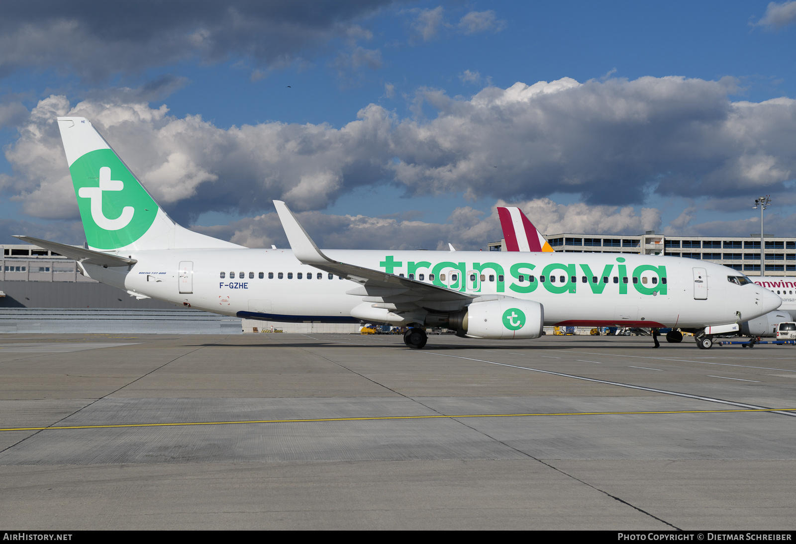 Aircraft Photo of F-GZHE | Boeing 737-8K2 | Transavia | AirHistory.net #849928