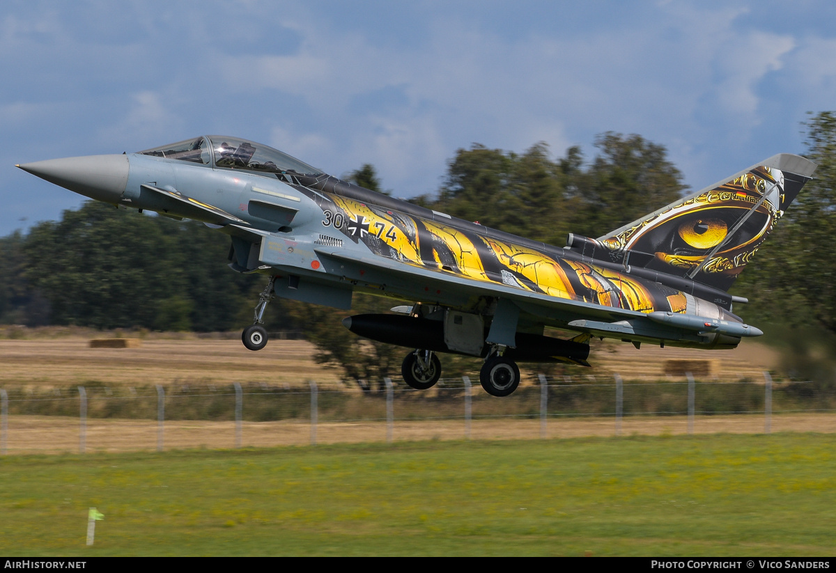 Aircraft Photo of 3074 | Eurofighter EF-2000 Typhoon S | Germany - Air Force | AirHistory.net #849936