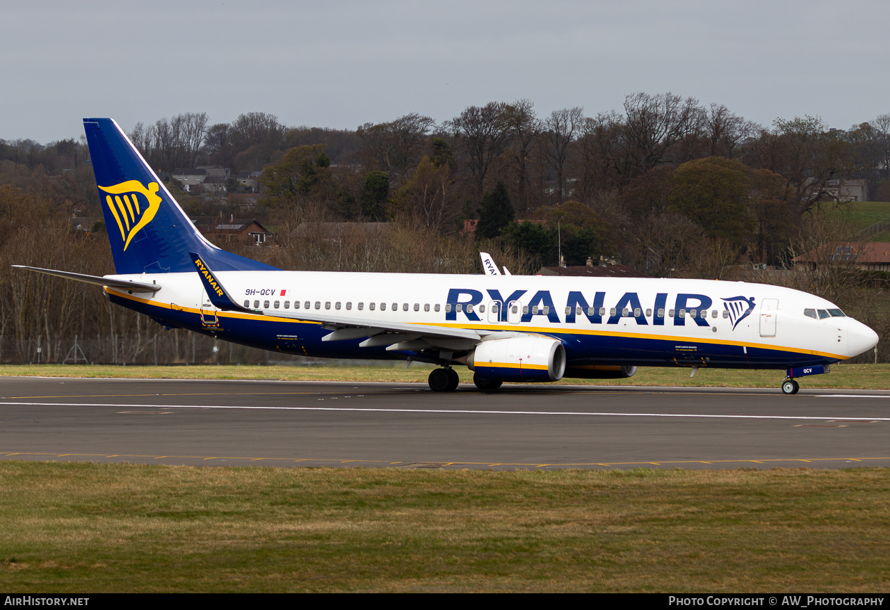 Aircraft Photo of 9H-QCV | Boeing 737-8AS | Ryanair | AirHistory.net #849939