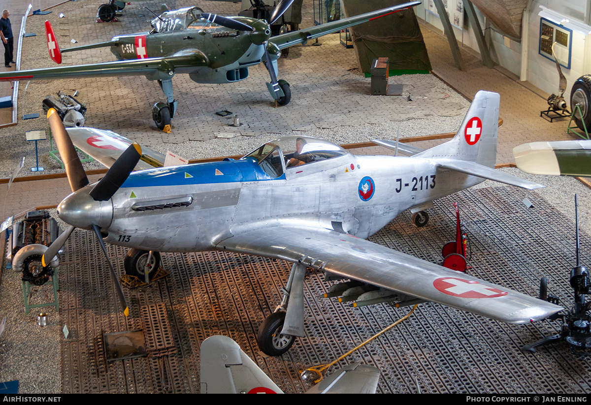 Aircraft Photo of J-2113 | North American P-51D Mustang | Switzerland - Air Force | AirHistory.net #850004