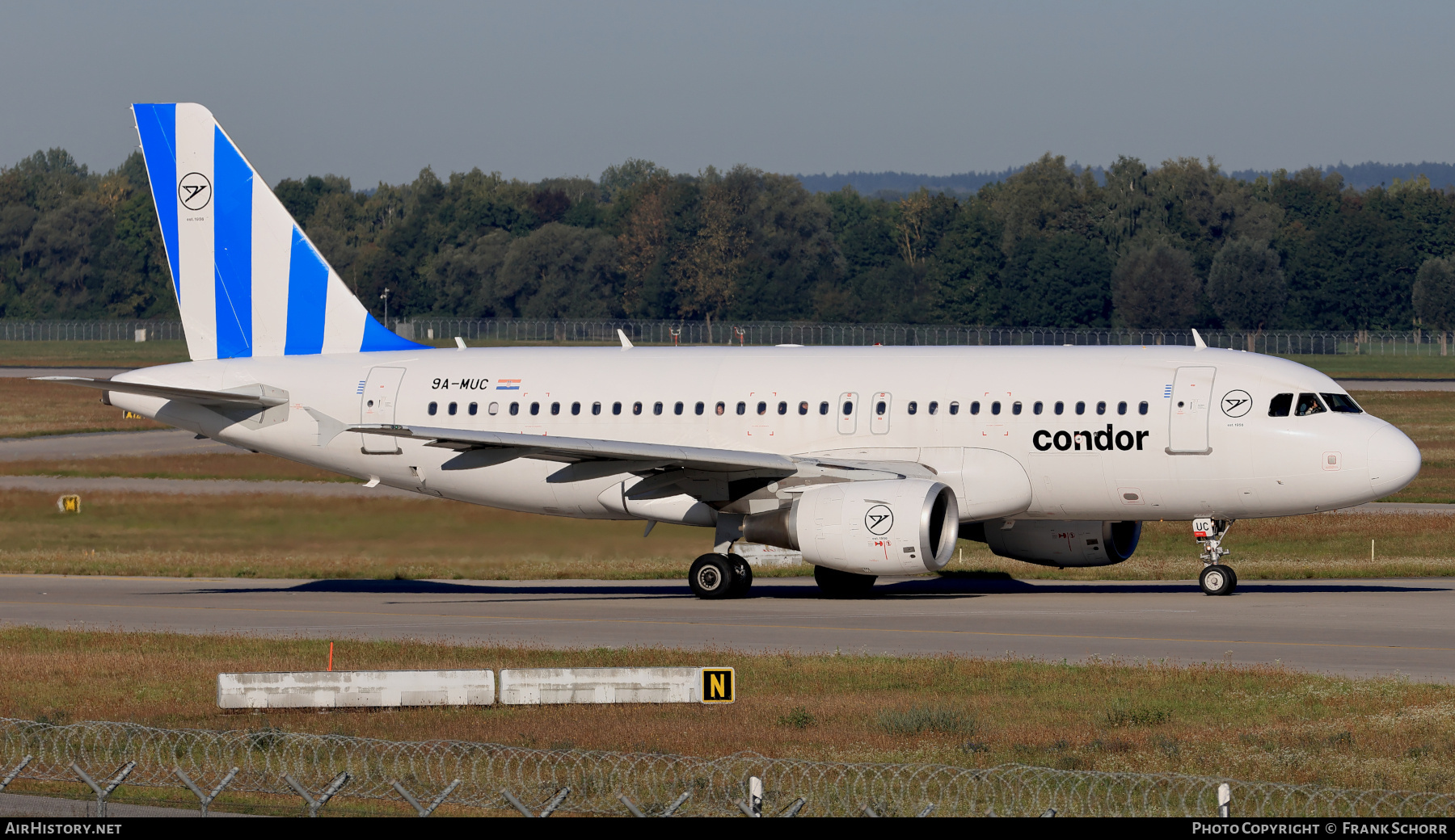 Aircraft Photo of 9A-MUC | Airbus A319-112 | Condor Flugdienst | AirHistory.net #850018