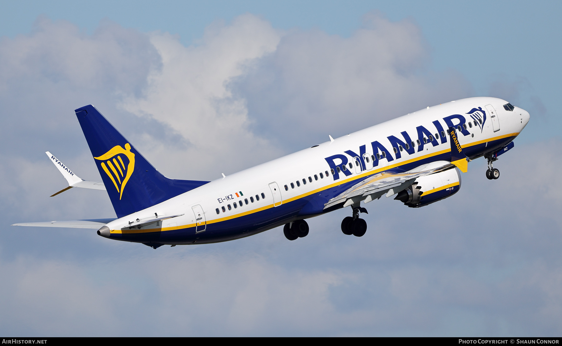 Aircraft Photo of EI-IKZ | Boeing 737-8200 Max 200 | Ryanair | AirHistory.net #850027