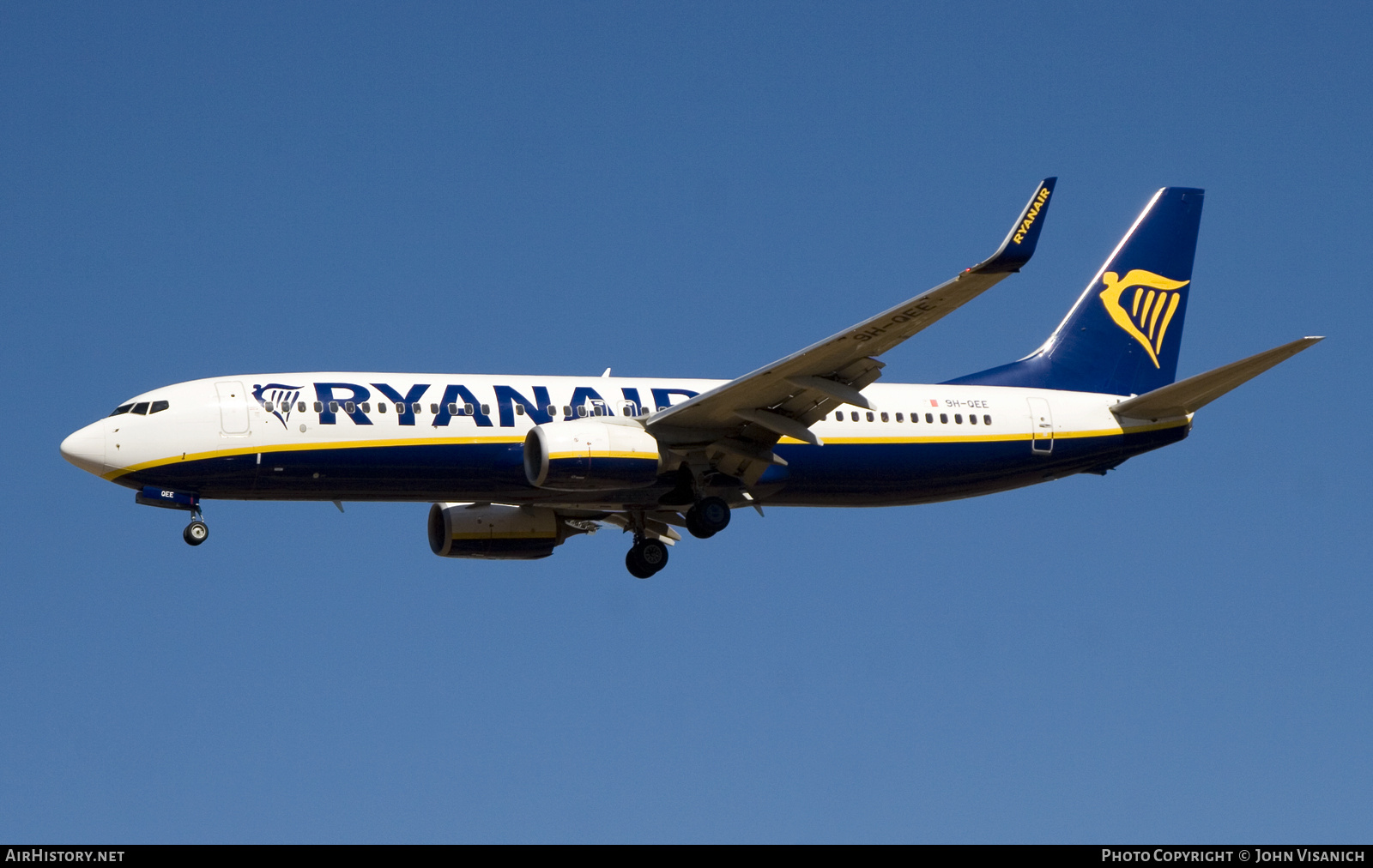 Aircraft Photo of 9H-QEE | Boeing 737-800 | Ryanair | AirHistory.net #850047