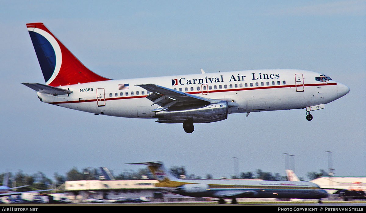 Aircraft Photo of N73FS | Boeing 737-205/Adv | Carnival Air Lines | AirHistory.net #850079