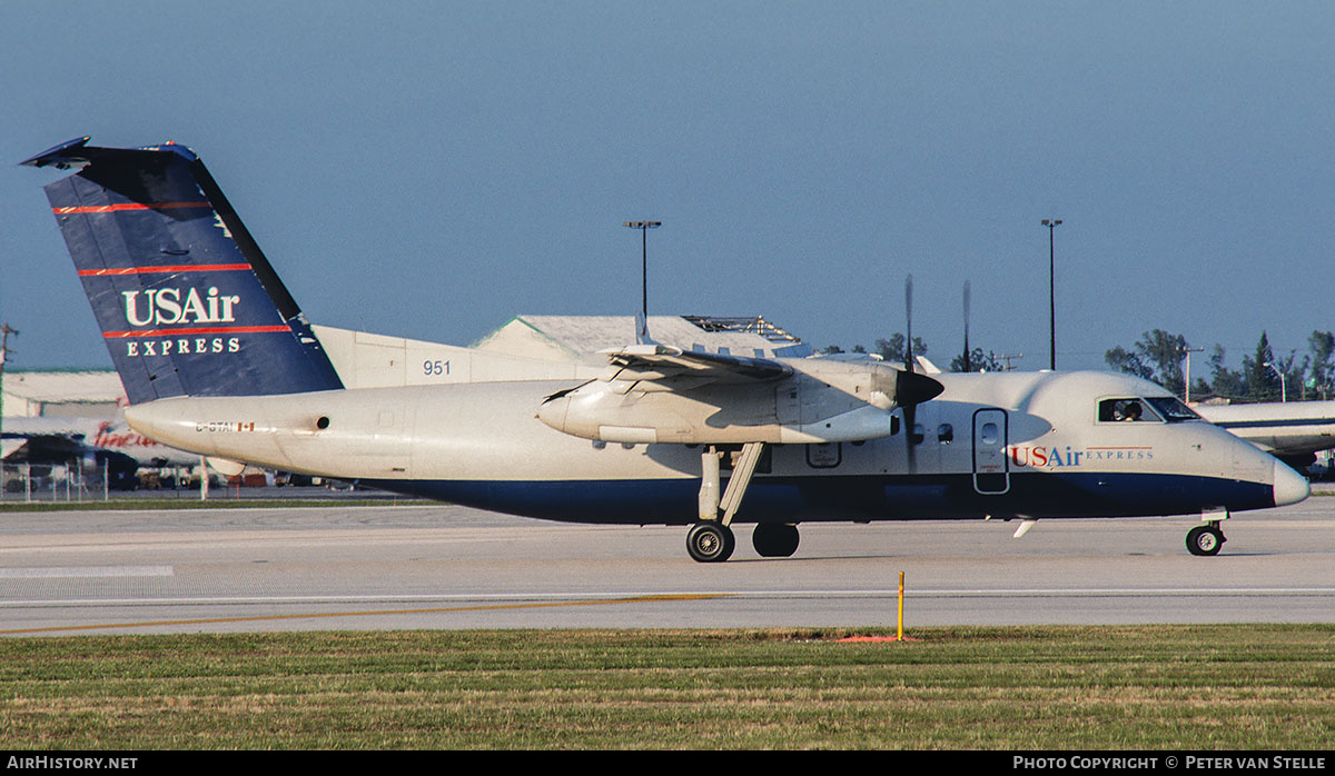Aircraft Photo of C-GTAI | De Havilland Canada DHC-8-102 Dash 8 | USAir Express | AirHistory.net #850086