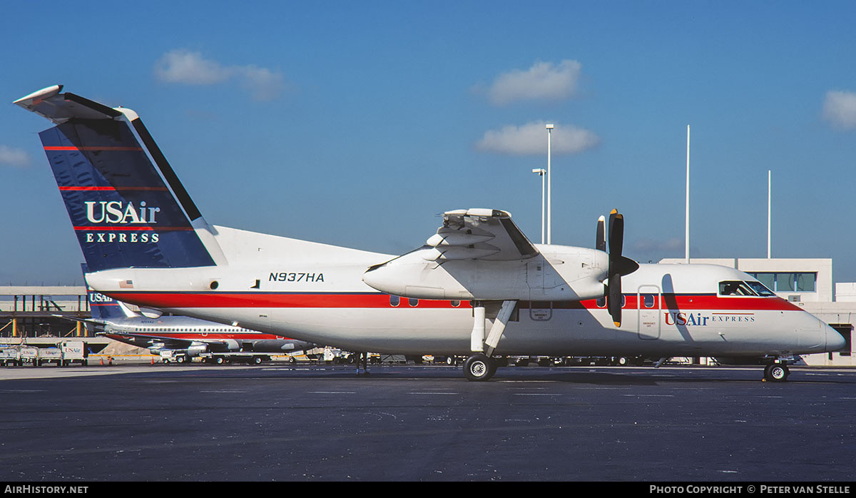 Aircraft Photo of N937HA | De Havilland Canada DHC-8-102 Dash 8 | USAir Express | AirHistory.net #850087
